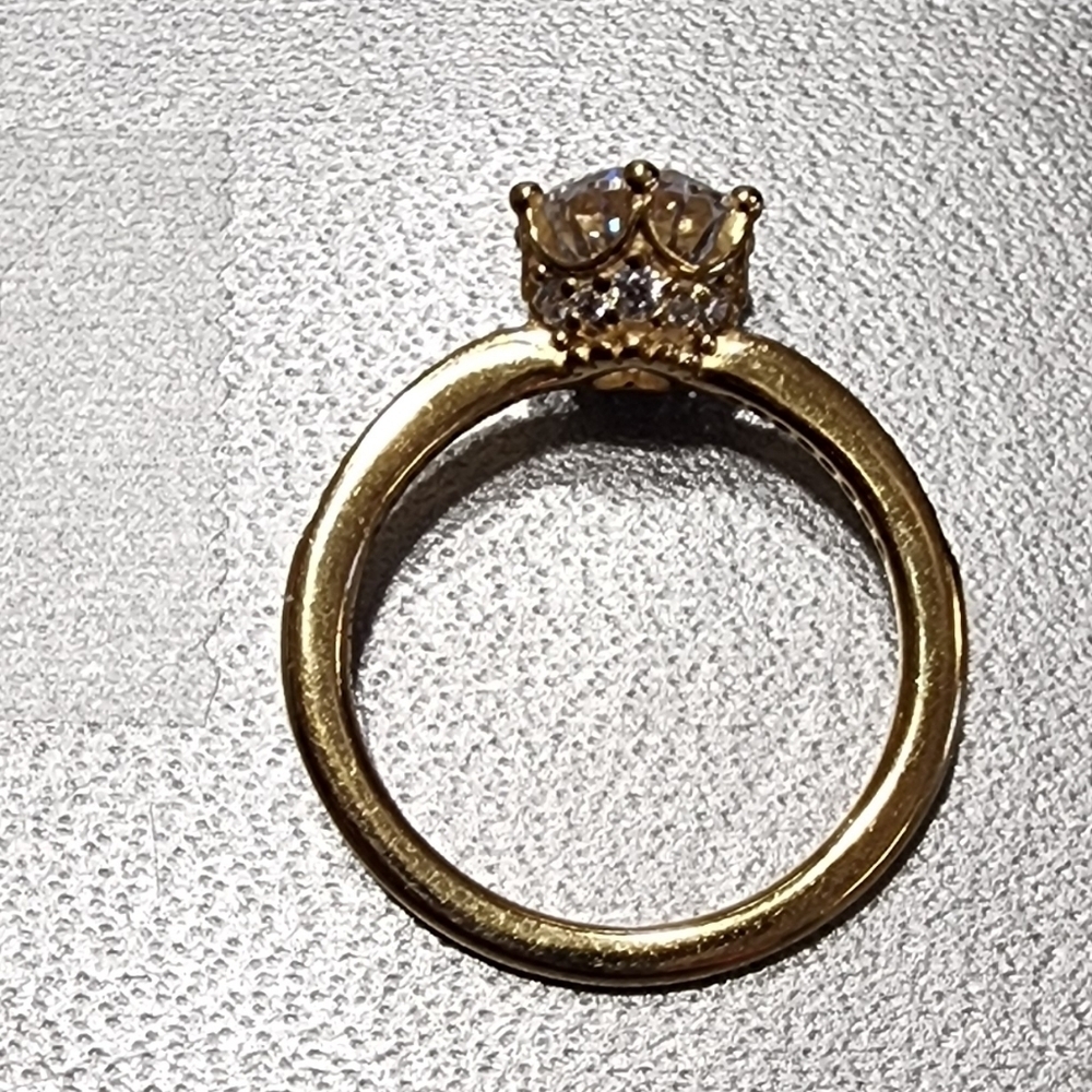 Pandora Clear Sparkling Crown Solitaire Ring - Picture 5 of 12